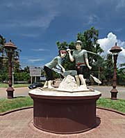 Saline Workers Monument in Kampot by Asienreisender